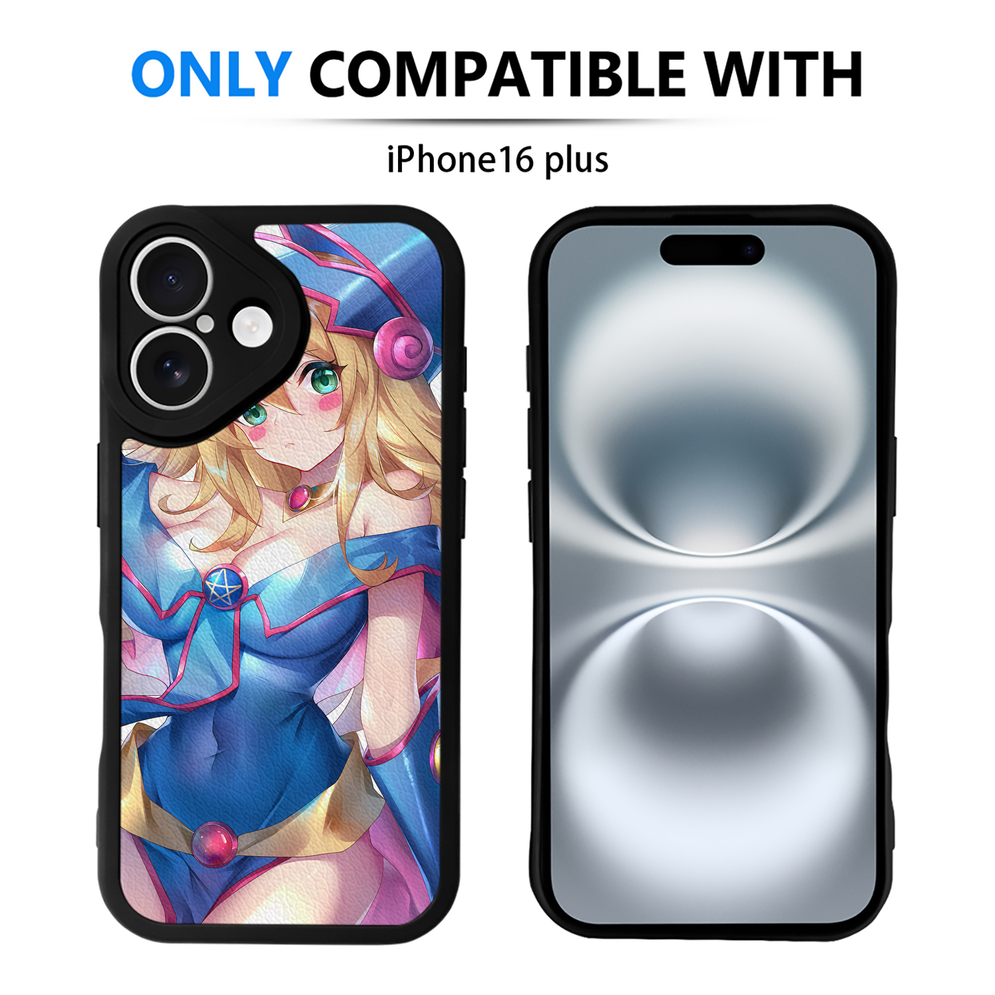 （画像用） 遊☆戯☆王 Yu-Gi-Oh! 【iPhone 16シリーズ対応】シリコンスマホケース（レザー調） 材質：シリコン